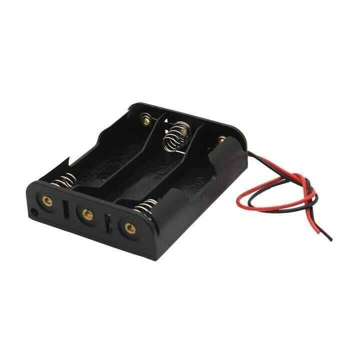 3lü 18650 Pil Yuvası - Kablolu - Seri Bağlı