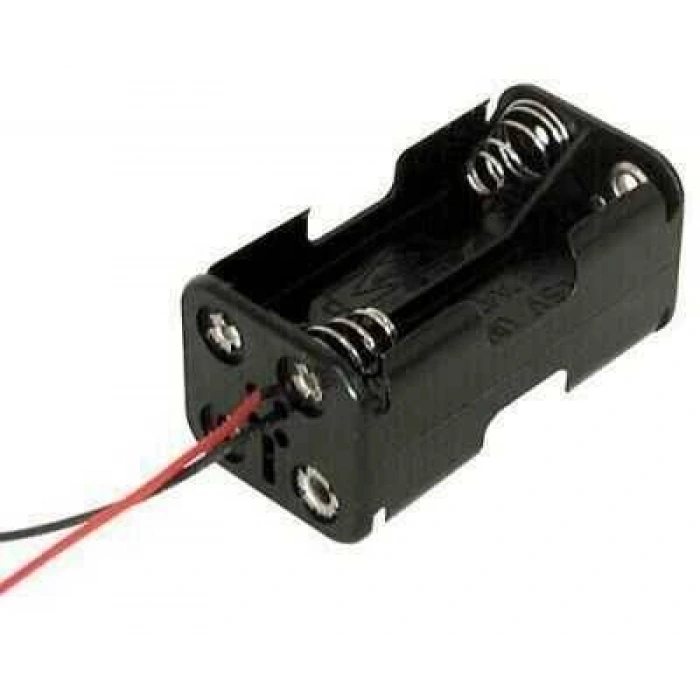 4lü AA Pil Yuvası - Çift Taraflı