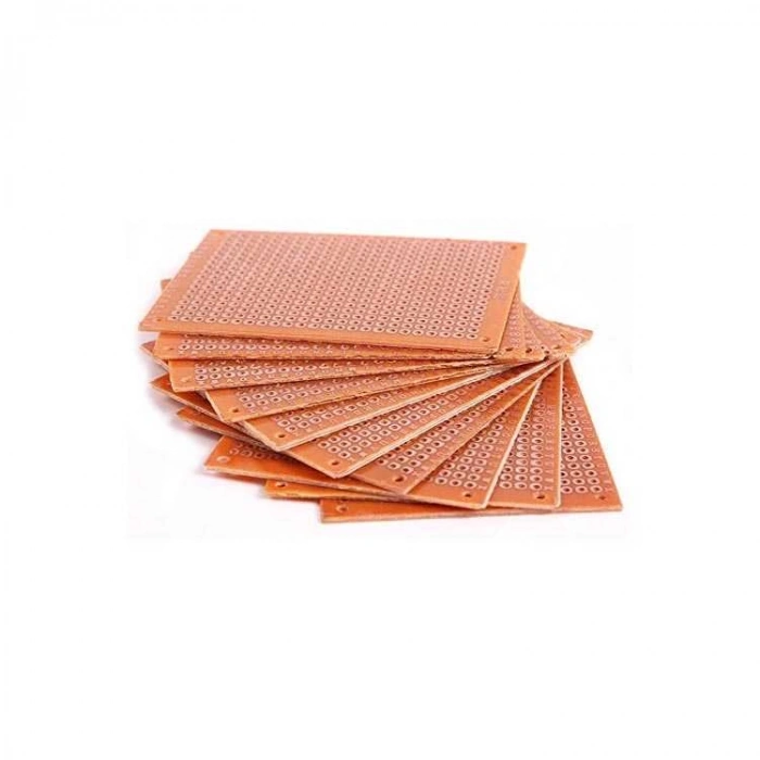 5x10 Tek Taraflı Delikli Pertinaks - Bakır