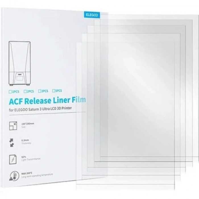 Elegoo Saturn 4 / 4 Ultra - ACF Film - 5 Adet