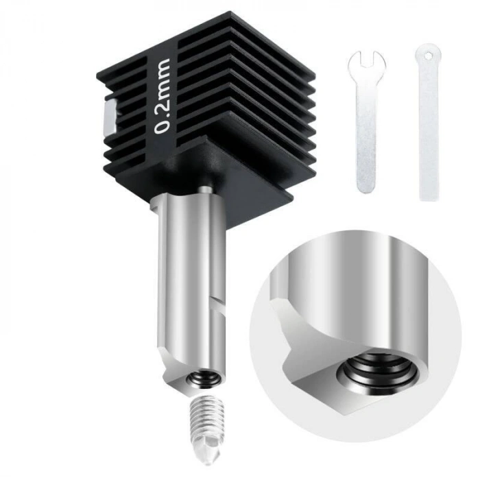 Bambu Lab A1 / A1 Mini - 0.2mm Değiştirilebilir Paslanmaz Çelik Nozzle