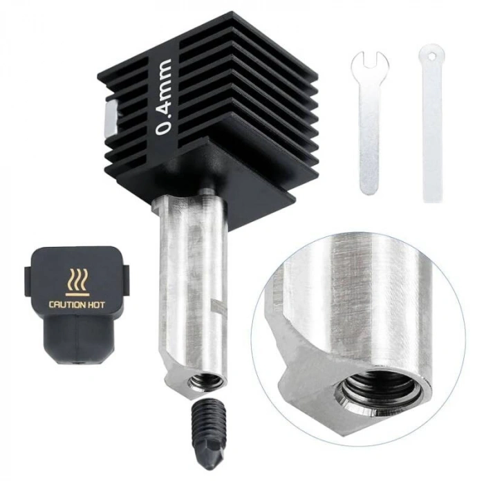 Bambu Lab A1 / A1 Mini - 0.4mm Değitirilebilir Sertleştrilmiş Çelik Nozzle
