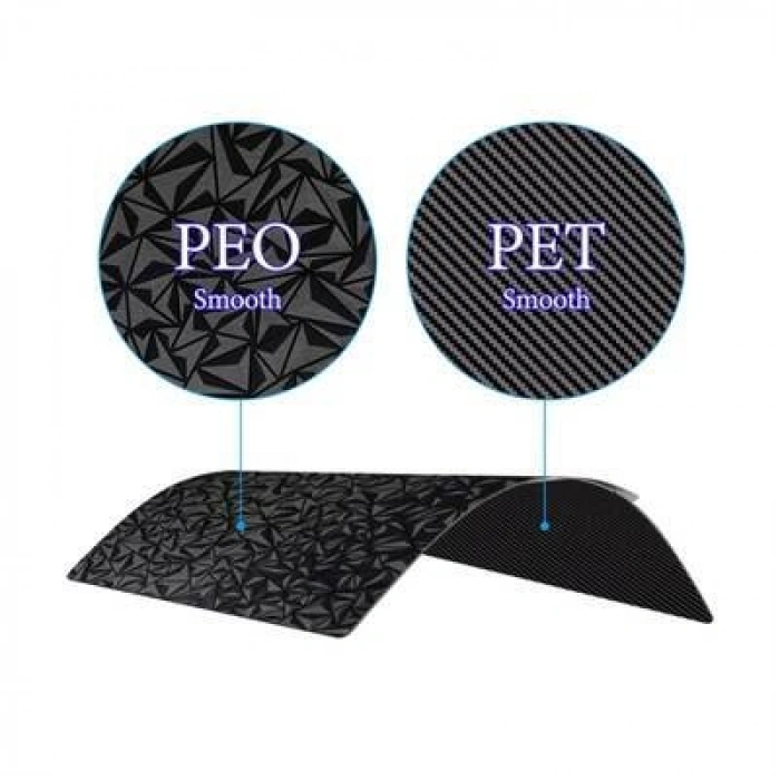 Bambu Lab A1/X1/P1P/P1S Çift Taraflı PEO+PET Kaplı Yay Çeliği Tabla - 256x256mm
