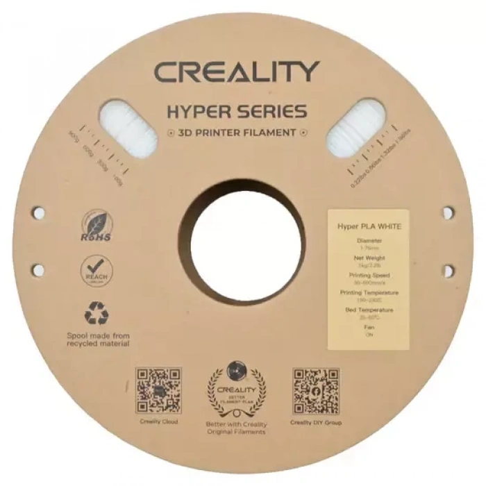 Creality Beyaz Hyper PLA Filament 1.75 mm 1000gr