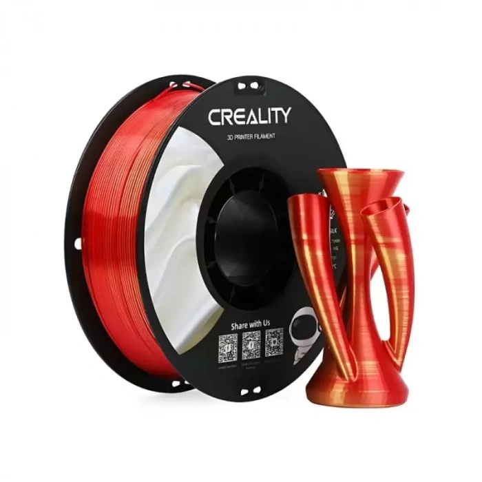 Creality Kırmızı - Altın CR-PLA Silk Filament 1.75 mm 1000gr