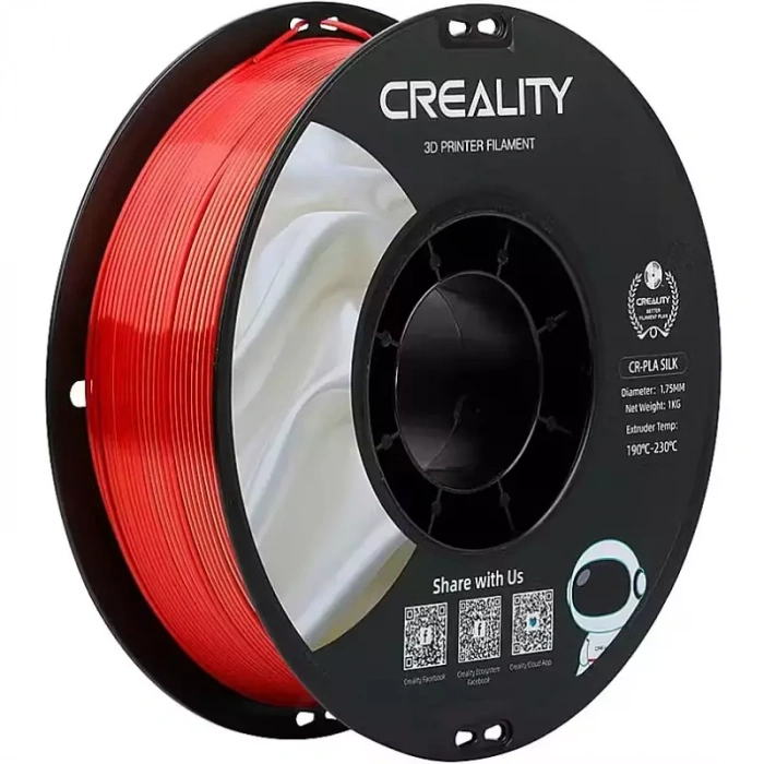 Creality Kırmızı - Altın CR-PLA Silk Filament 1.75 mm 1000gr