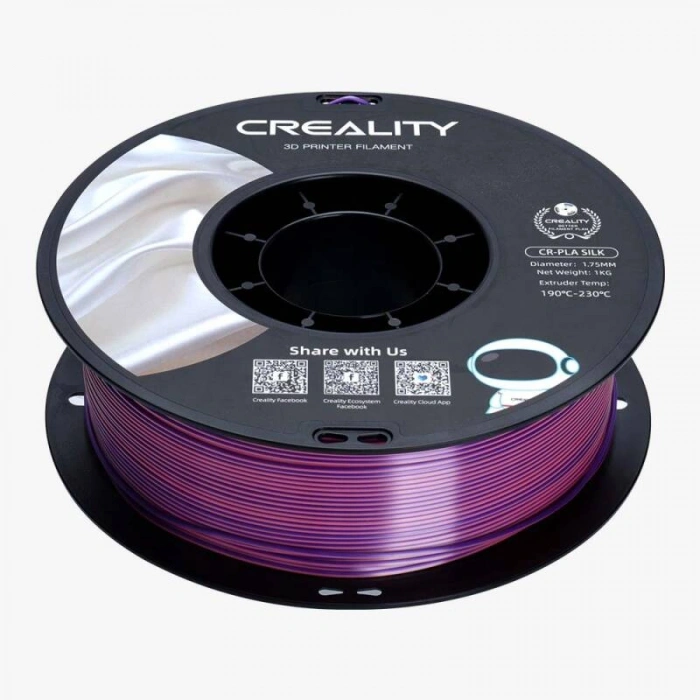 Creality Pembe - Mor CR-PLA Silk Filament 1.75 mm 1000gr