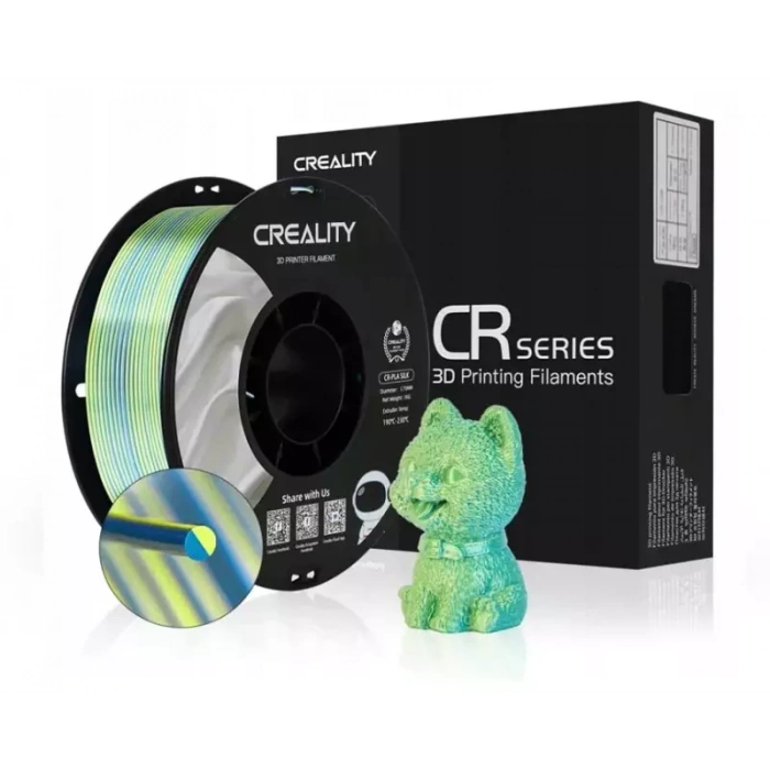 Creality Sarı - Mavi CR-PLA Silk Filament 1.75 mm 1000gr