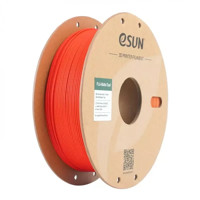 Esun Çift Renk Kırmızı - Sarı PLA-Matte Filament 1.75 mm 1000gr