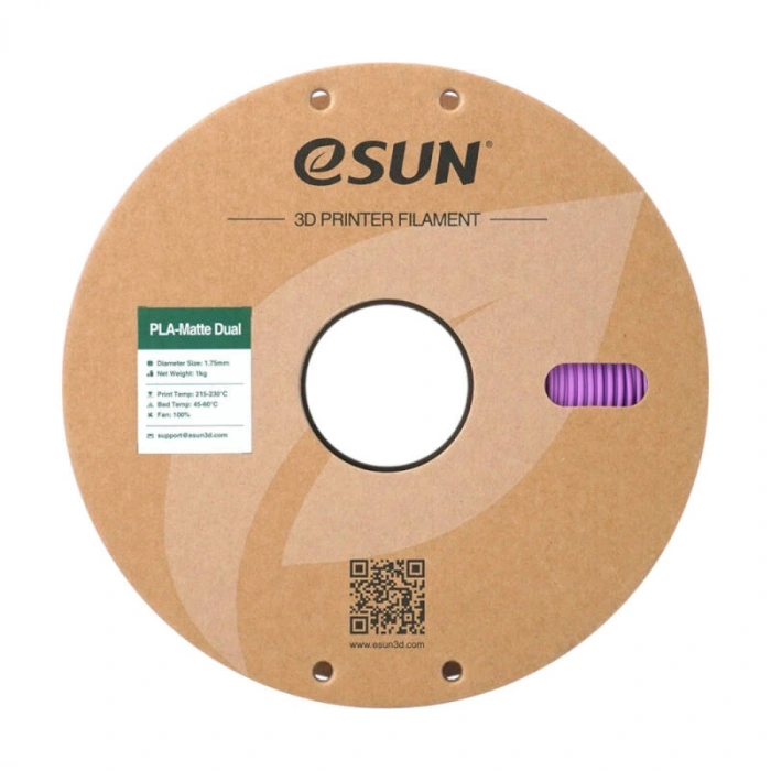 Esun Çift Renk Mor - Mavi PLA-Matte Filament 1.75 mm 1000gr