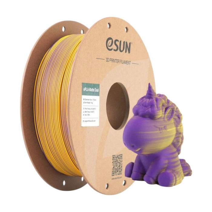 Esun Çift Renk Mor - Sarı PLA-Matte Filament 1.75 mm 1000gr