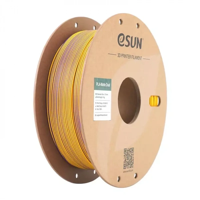 Esun Çift Renk Mor - Sarı PLA-Matte Filament 1.75 mm 1000gr