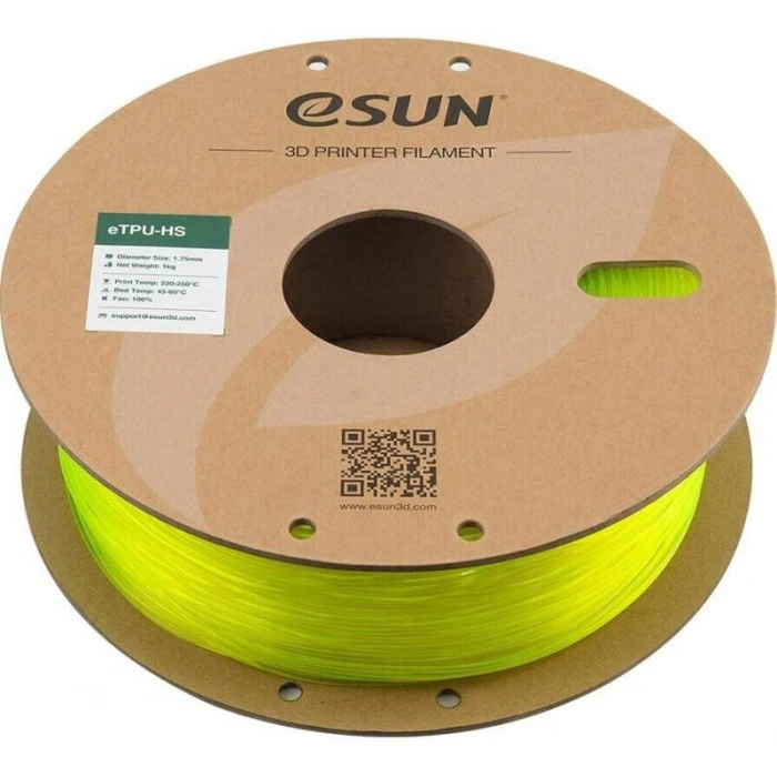 Esun Fluorescent Yellow eTPU-HS Filament 1.75 mm 1000gr