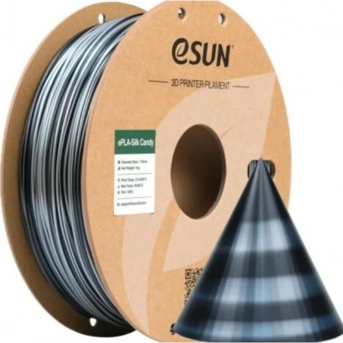 Esun Gümüş - Siyah ePLA-Silk Candy Filament 1.75 mm 1000gr