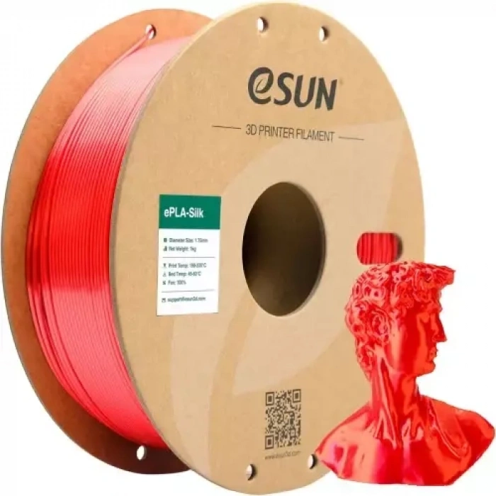 Esun Kırmızı ePLA-Silk Filament 1.75 mm 1000gr