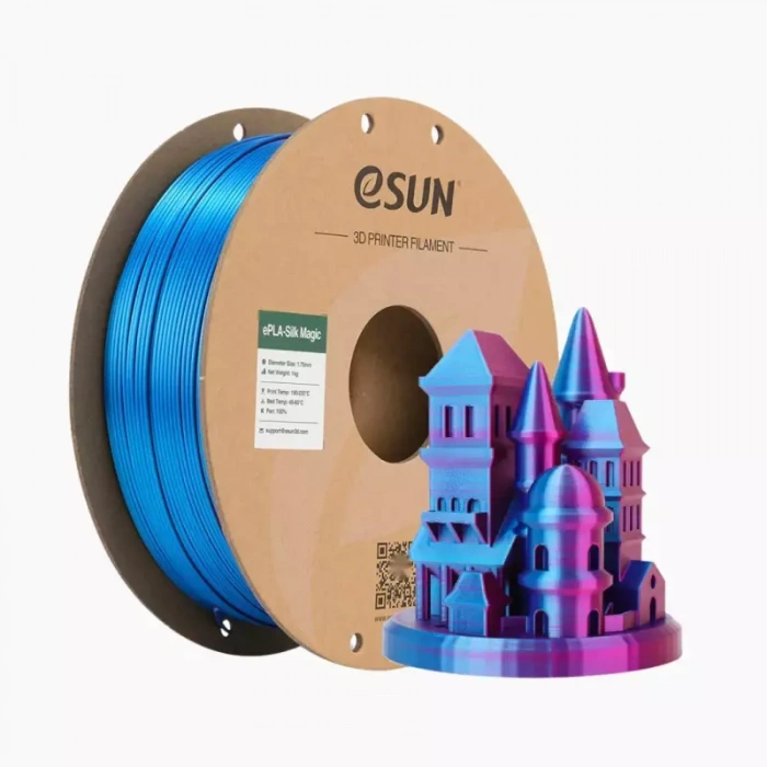 Esun Mavi - Kırmızı ePLA-Silk Magic Filament 1.75 mm 1000gr