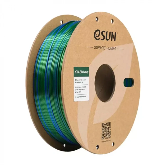 Esun Mavi - Yeşil ePLA-Silk Candy Filament 1.75 mm 1000gr