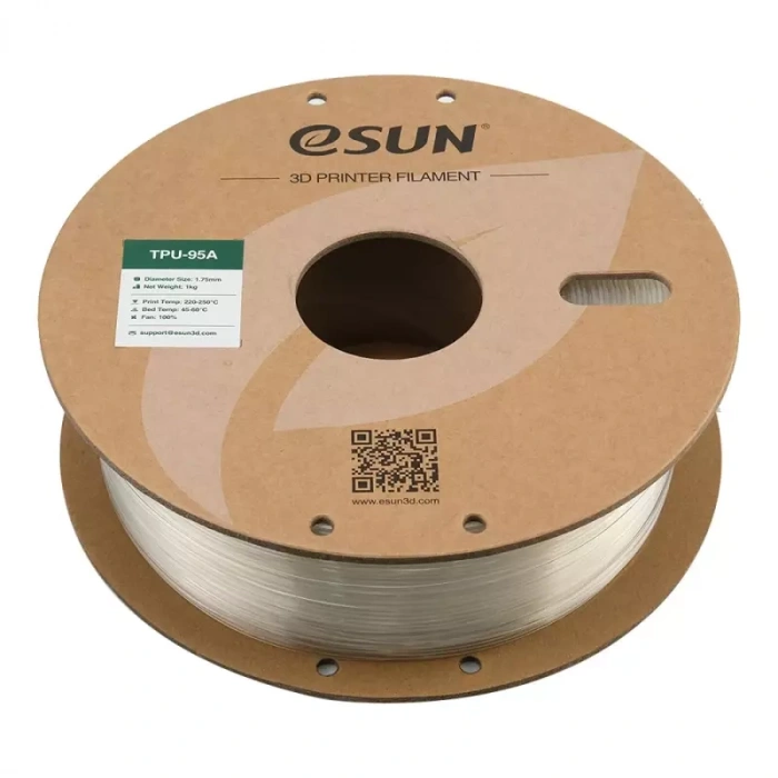Esun Natural TPU-95A Filament 1.75 mm 1000gr