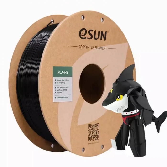 Esun Siyah PLA+HS Filament 1.75 mm 1000gr