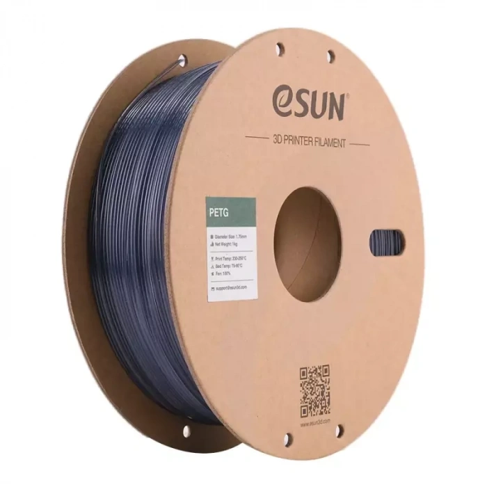Esun Translucent Gri PETG Filament 1.75 mm 1000gr