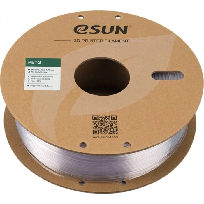 Esun Translucent Natural PETG Filament 1.75 mm 1000gr
