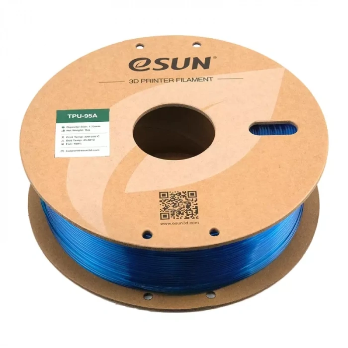 Esun Yarı Saydam Mavi TPU-95A Filament 1.75 mm 1000gr