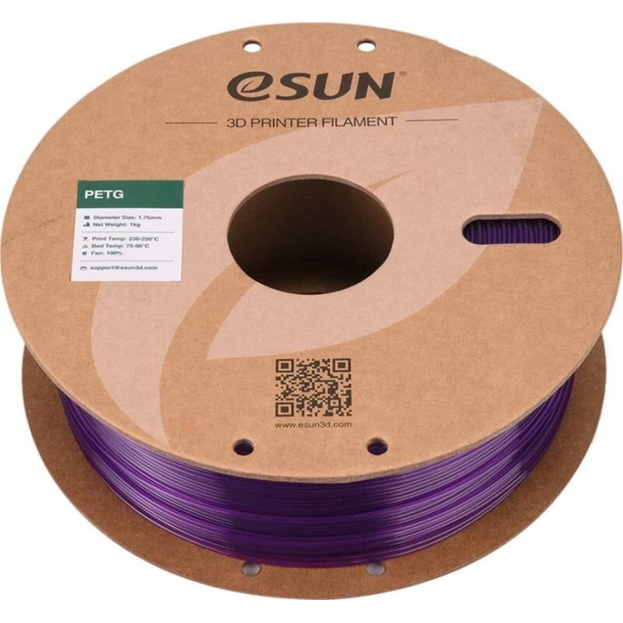 Esun Yarı Saydam Mor PETG Filament 1.75 mm 1000gr
