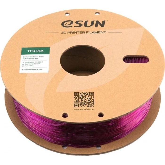 Esun Yarı Saydam Mor TPU-95A Filament 1.75 mm 1000gr