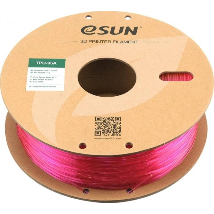 Esun Yarı Saydam Pembe Filament 1.75 mm 1000gr