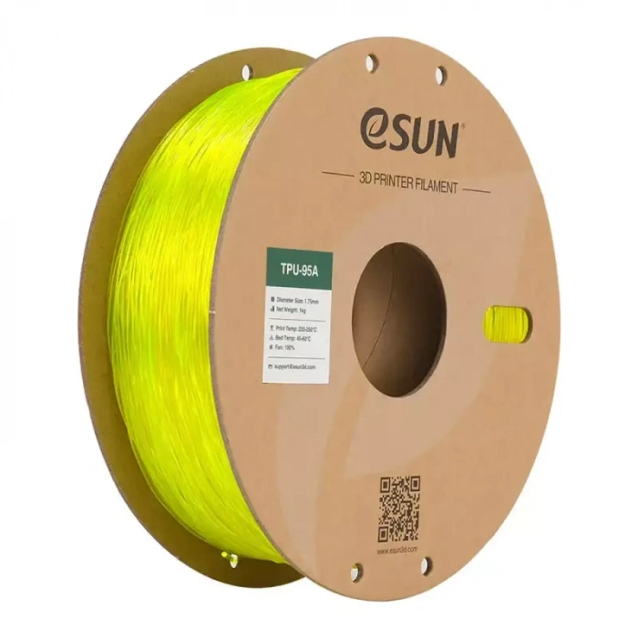 Esun Yarı Saydam Sarı TPU-95A Filament 1.75 mm 1000gr