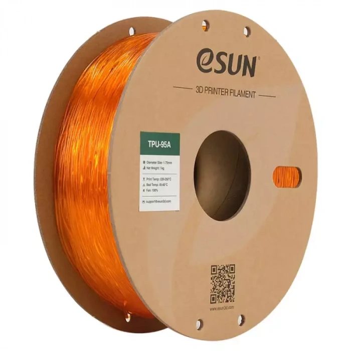 Esun Yarı Saydam Turuncu TPU-95A Filament 1.75 mm 1000gr