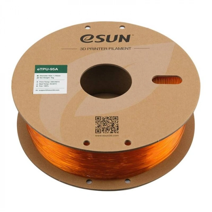 Esun Yarı Saydam Turuncu TPU-95A Filament 1.75 mm 1000gr