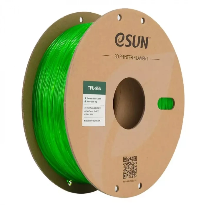 Esun Yarı Saydam Yeşil TPU-95A Filament 1.75 mm 1000gr