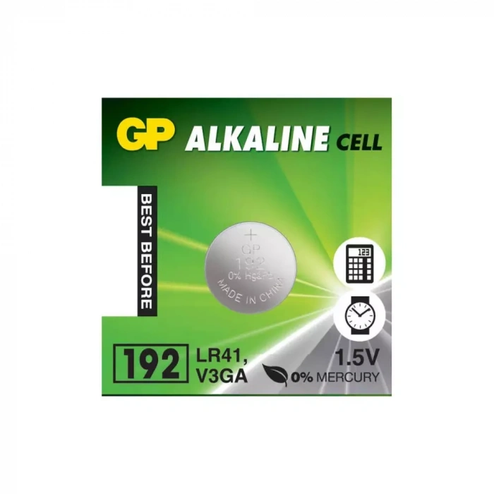 GP LR41 392A Alkani Düğme Pil