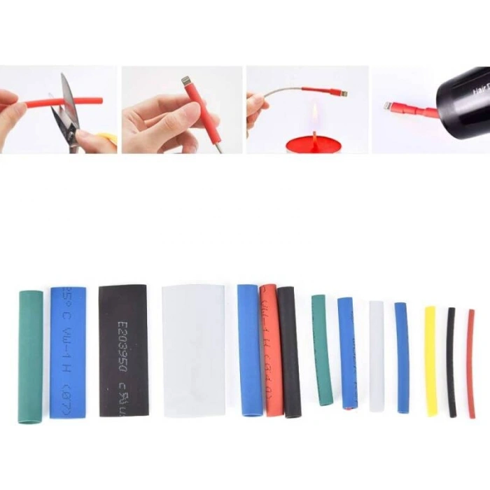 Isıyla Daralan Makaron Seti - Renkli - 164 Adet