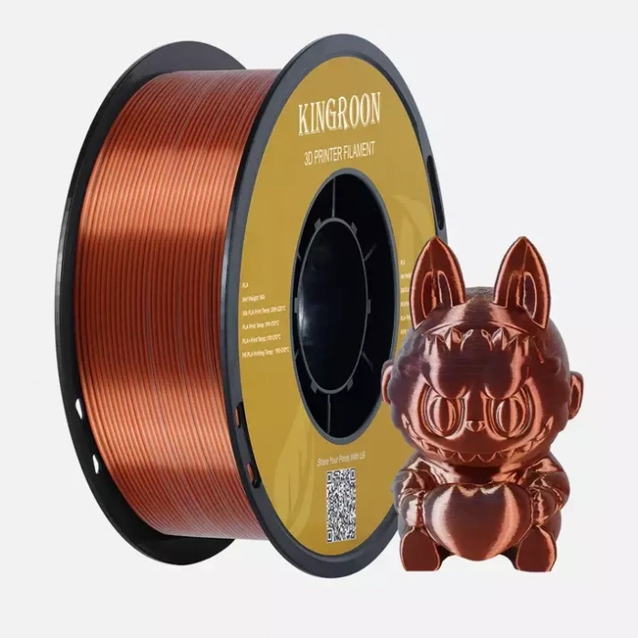 Kingroon 3 Renk Altın - Gümüş - Bakır PLA Silk Filament 1.75 mm 1000gr