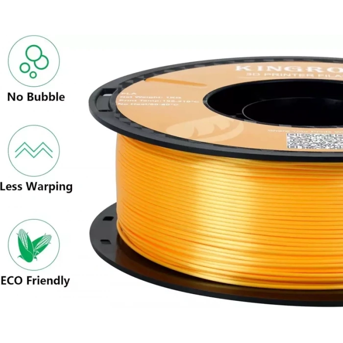 Kingroon Altın PLA Silk Filament 1.75 mm 1000gr