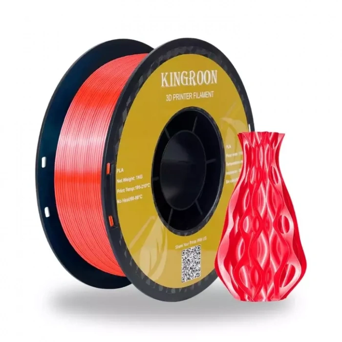 Kingroon Kırmızı PLA Silk Filament 1.75 mm 1000gr