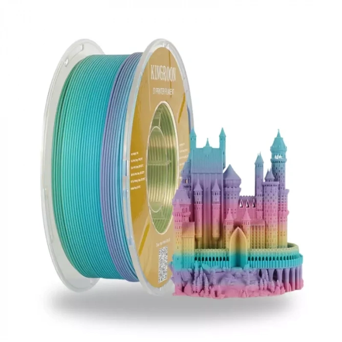 Kingroon Rainbow PLA Matte Gökkuşağı Filament 1.75 mm 1000gr