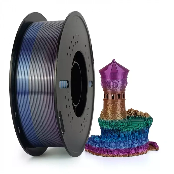 Kingroon Rainbow PLA Silk Gökkuşağı Evreni Filament 1.75 mm 1000gr