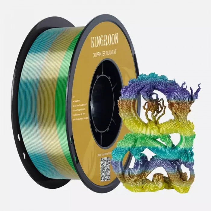 Kingroon Rainbow PLA Silk Gökkuşağı Forest Filament 1.75 mm 1000gr