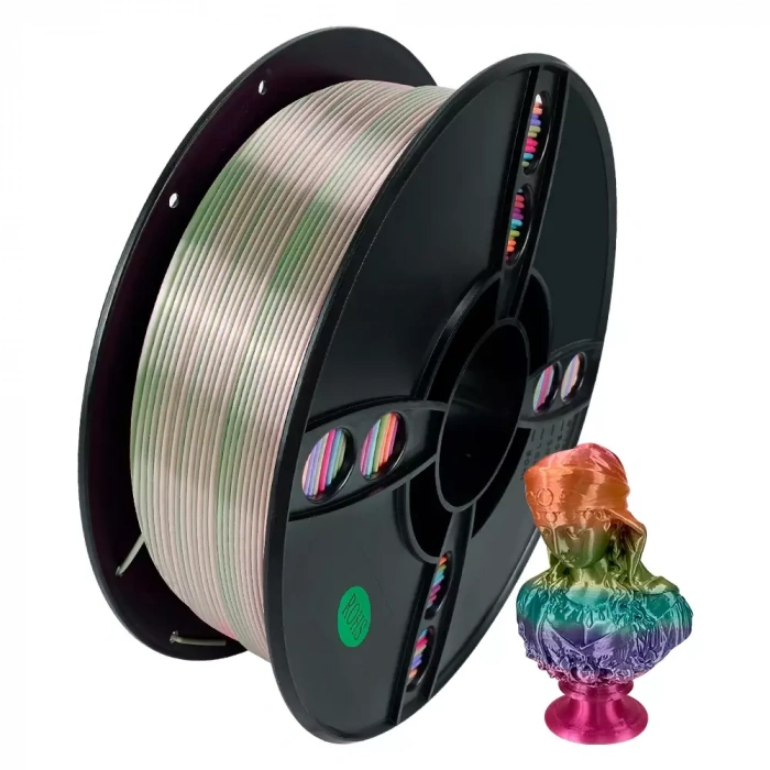 Kingroon Rainbow PLA Silk Gökkuşağı Şeker Filament 1.75 mm 1000gr