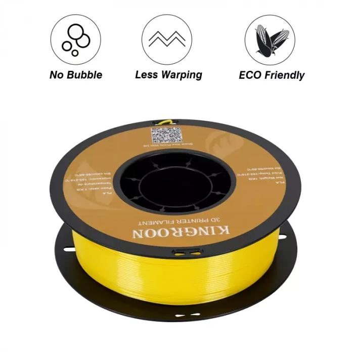 Kingroon Sarı PLA Filament 1.75 mm 1000gr