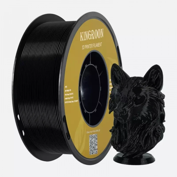 Kingroon Siyah Rapid PETG Filament 1.75 mm 1000gr