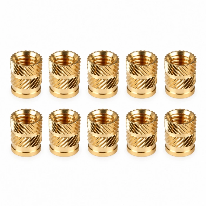 M4x8 Pirinç Insert - 10 Adet - 3D Baskı Uyumlu