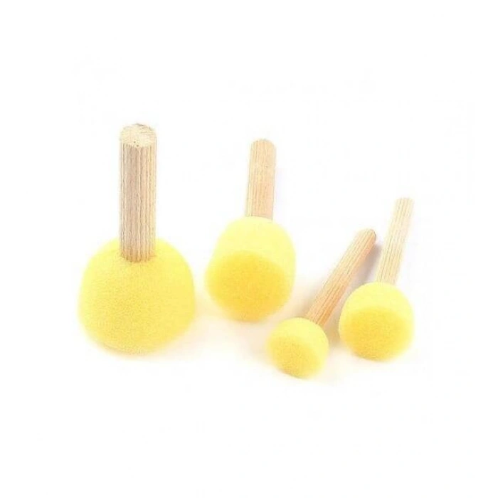 Model Boyama Sünger Tampon Fırça Seti 4lü