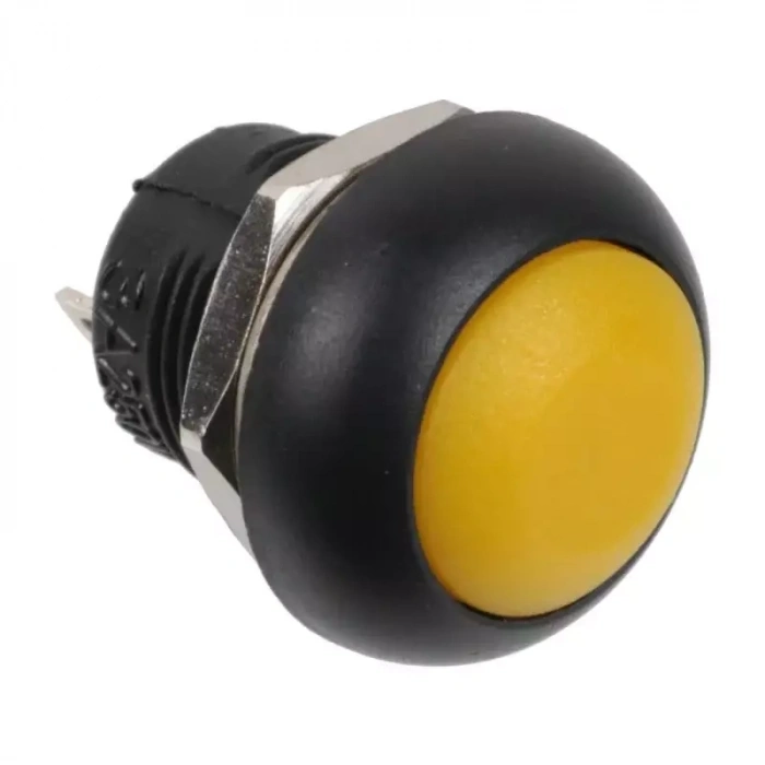 PBS-33B Push Buton Oval - Sarı - Mantar Buton
