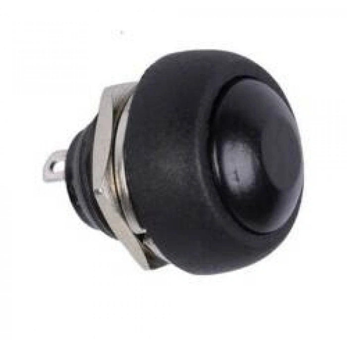 PBS-33B Push Buton Oval - Siyah - Mantar Buton