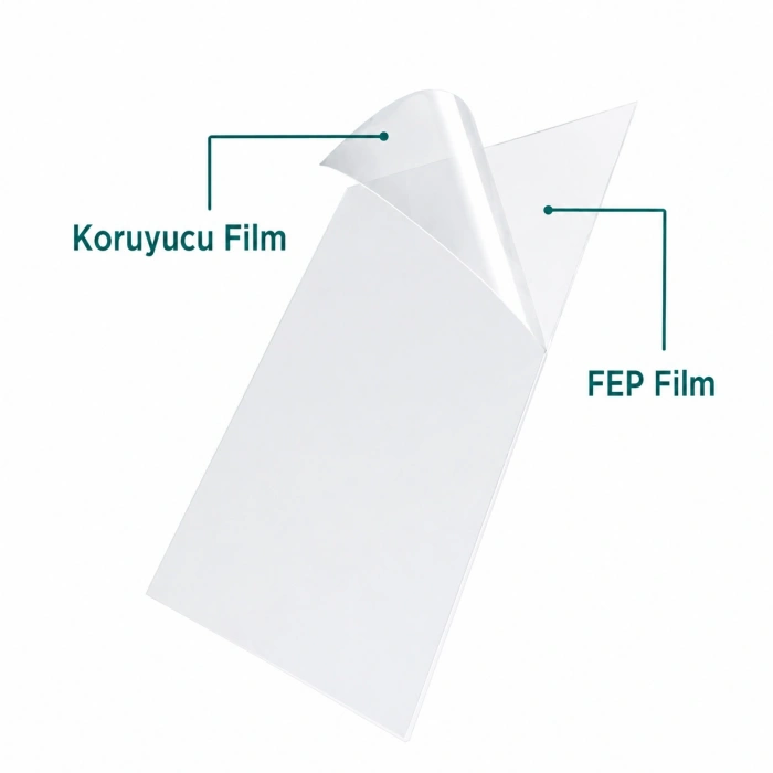 SLA 3D Yazıcı FEP Filmi - 200x280x0.15mm - 1 Adet