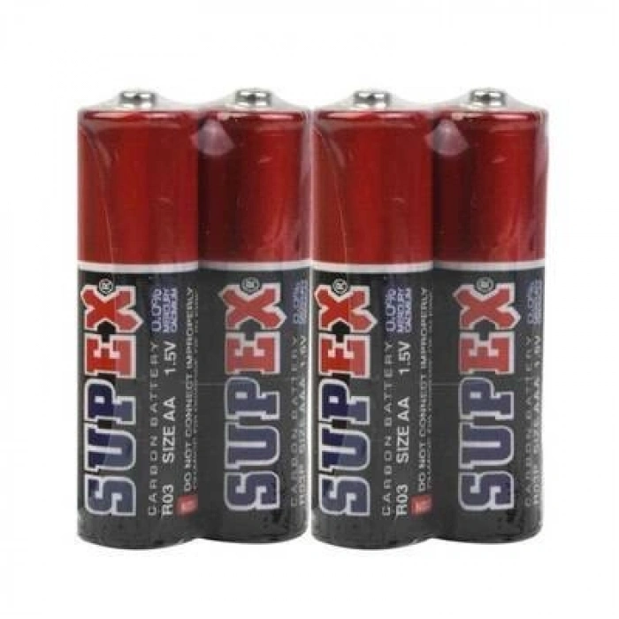 Supex R6 AA Kalem Pil - 4 Adet